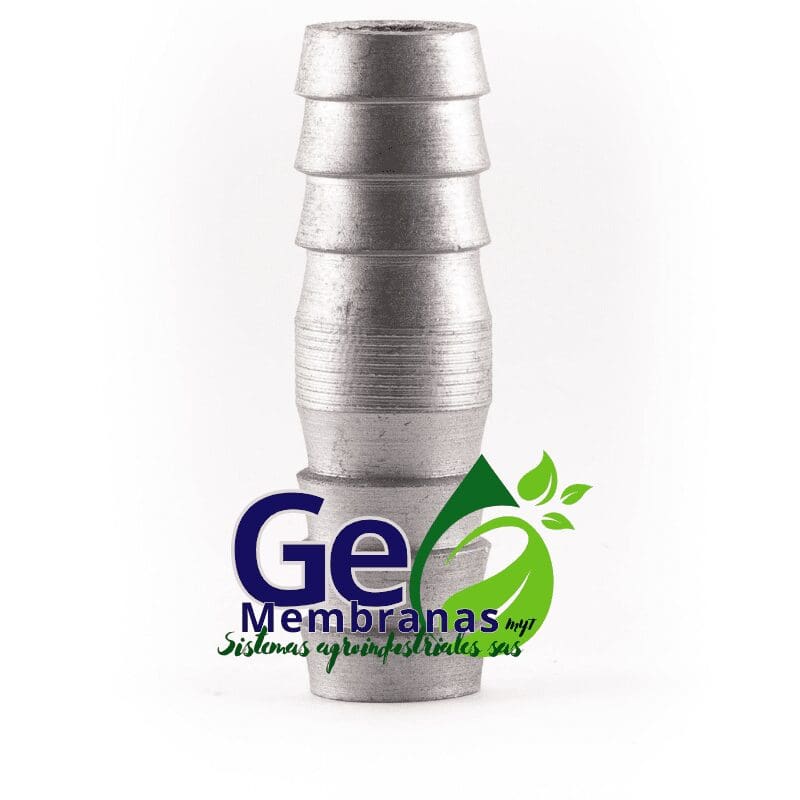 union espigo en aluminio para manguera