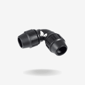 El Codo de Polietileno 32 mm es un accesorio esencial en la instalación de sistemas de riego agrícola, domiciliario e industrial, diseñado para realizar cambios de dirección de 90° en tuberías de polietileno de manera eficiente,