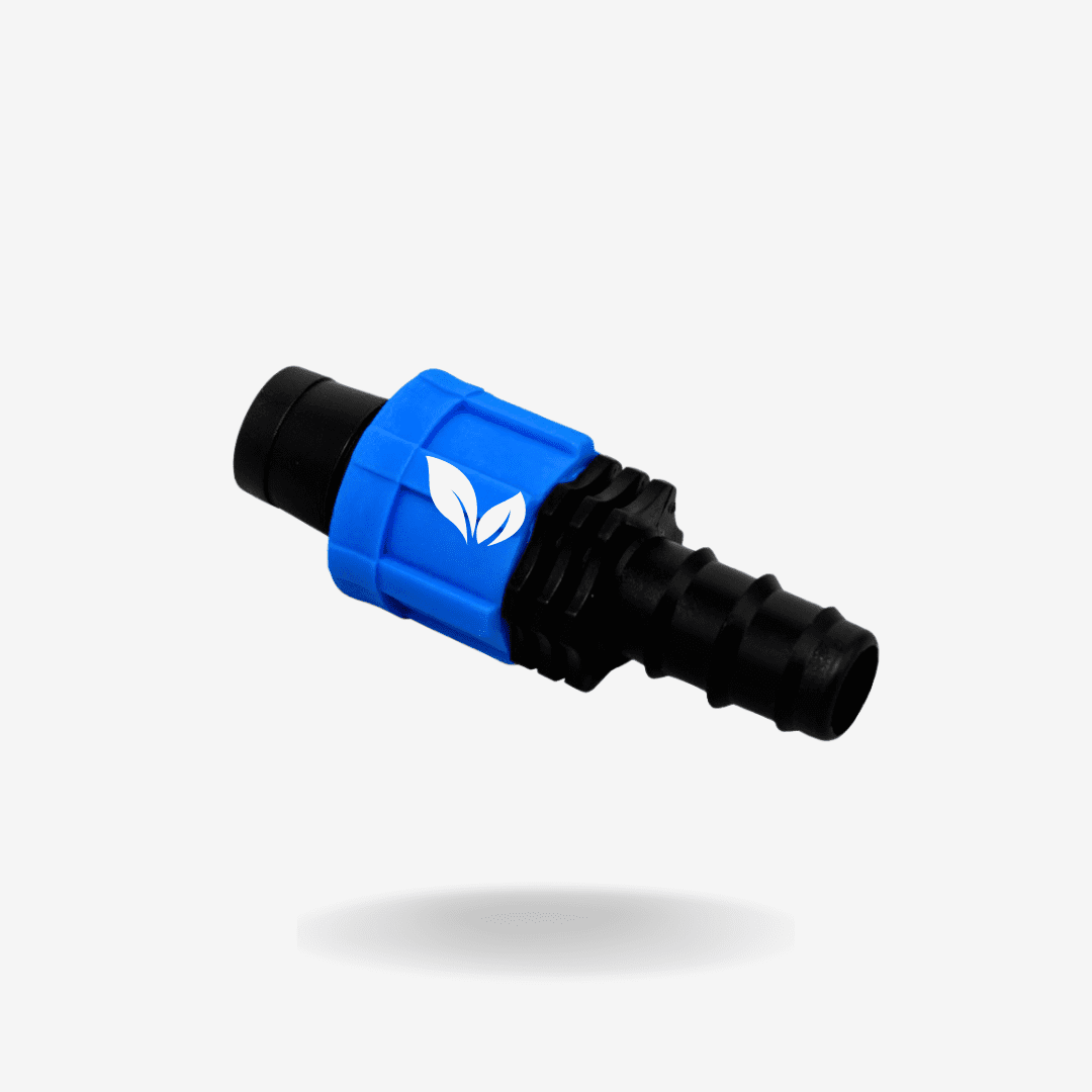 La Unión Manguera 16 mm es un accesorio esencial para la correcta instalación, ampliación y mantenimiento de sistemas de riego por goteo y microaspersión.