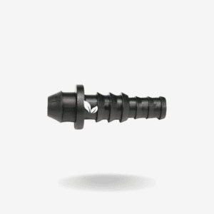 Conector Espigo 12-16 mm es un accesorio práctico y funcional, diseñado para unir mangueras de diferentes diámetros (12 mm y 16 mm) en sistemas de riego por goteo, microaspersión o aspersión.