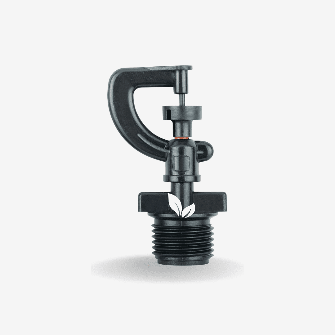 Microaspersor Roscado de 1/2" es una excelente opción para sistemas de riego eficiente y uniforme en jardines, huertos e invernaderos.